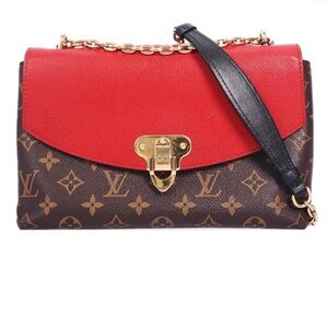 Louis Vuitton Placide Brown Coated Canvas Shoulder Bag w/COA (103900)